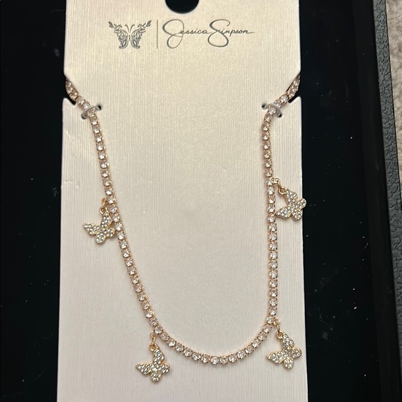 Jessica Simpson Gold Butterfly Necklace - Picture 1 of 1